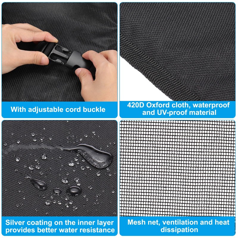 PATIKIL Window Air Conditioner Mesh Cover, 17x12x13 inch Outside Window