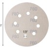 Mestool 58-AP Gold 5-Inch 8-Hole 80 Grit Dustless Hook&Loop 100-pack