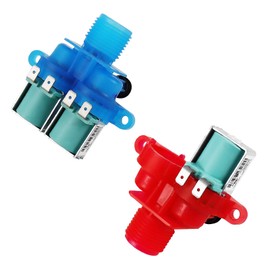 W10240949 Cold Water Inlet Valve & W10240948 Hot Water Inlet Valve Compatible with Whirlpool Ken-more Washers Replaces W10921515 W10921514 W11168740 WPW10240949
