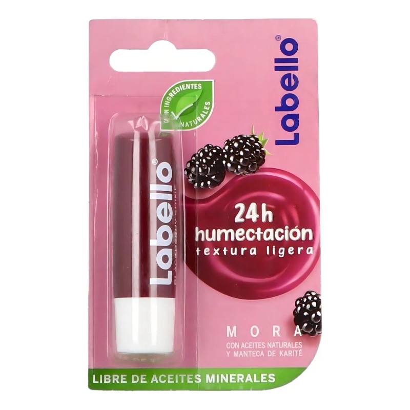 Labello Bálsamo Labial Protector Humectante Mora