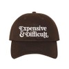 DSY Lifestyle Expensive & Difficult Embroidered Baseball Hat (US, Alpha,