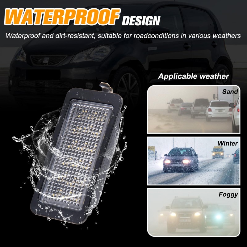 OZ-LAMPE Number Plate Light for VW Up E-up Skoda Citigo