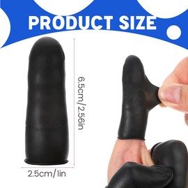 LACHT 150 Pack of Latex Finger Cots, Waterproof Fingertip Cover, Finger Protection After Injury, Finger Protective Cap, Waterproof Finger Sleeves for Tattoo, Beauty, Cleaning, Jewellery