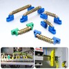 sourcing map 2 Pcs Terminal Ground Bar, 7 Positions Screw