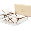 HAITONGCR Lady's Lightweight Cat-Eye Blue Light Blocking Reading Glasses for