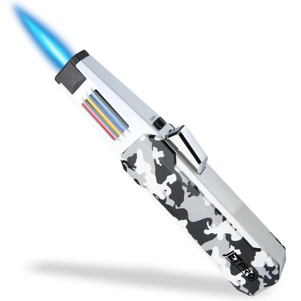 JETPRO Butane Torch Lighter One-Hand Operation Lighter Adjustable Jet Flame