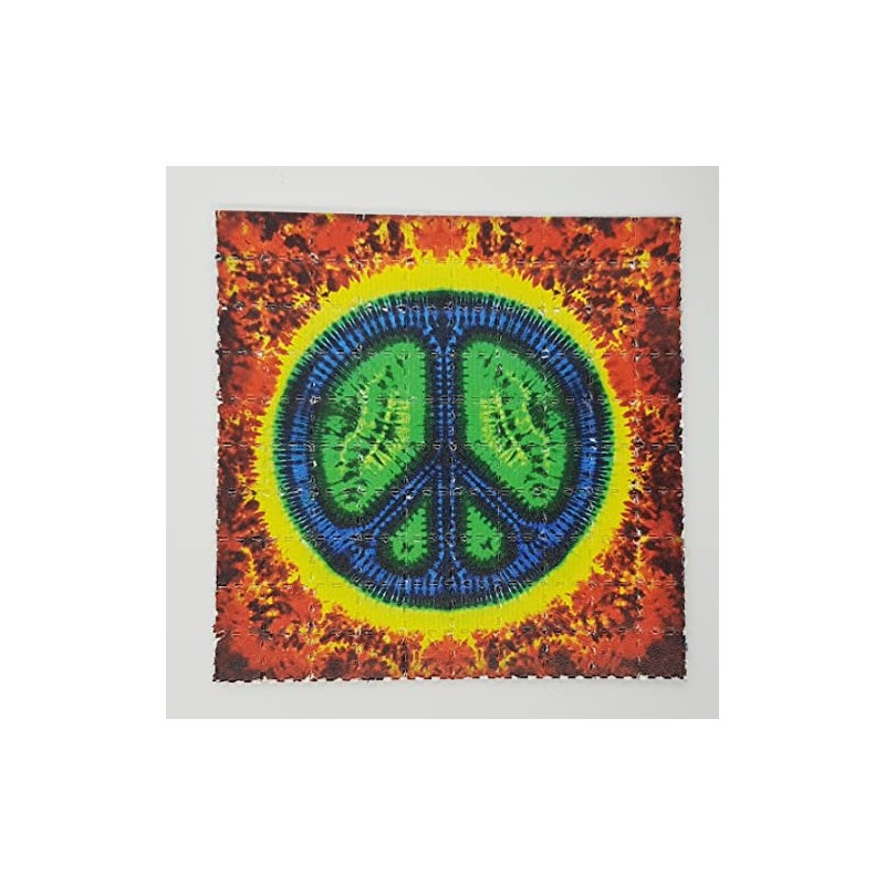 Peace Sign Blotter Art Psychedelic Art Gift Acid Art 100
