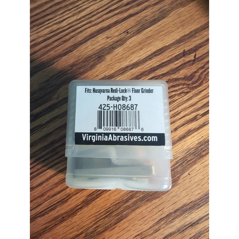 Virginia Abrasives #425-H08687 Trapezoid Single Dot Grinder Tooling, 3Pack