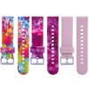 Compatible with Bark Watch Band, Soft Silicone Colorful Pattern Wristband