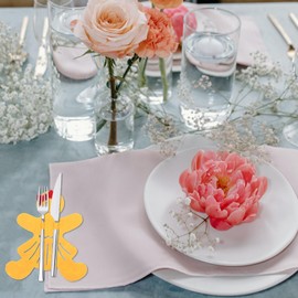 UPKOCH Christmas Table Decoration 4pcs Christmas Silverware Holder Gingerbread Man Cutlery Bag s Pockets Forks Bag Pouch Decor for Home Dinner Table Festival Holiday Party Tableware Pouch