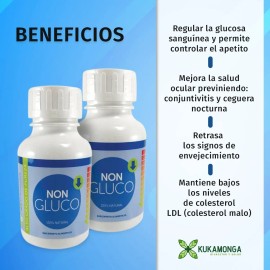 Non Gluco l60 Cpsulas Sin Sabor lApoyo para el Control de los Niveles de Glucosa y Bienestar Metablico  Ideal para Mantener la Salud Digestiva y...   