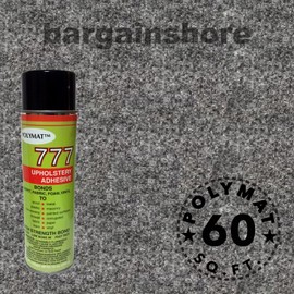 Polymat 16FT X 3.75FT Charcoal + 1 777 Glue Speaker Box Carpet