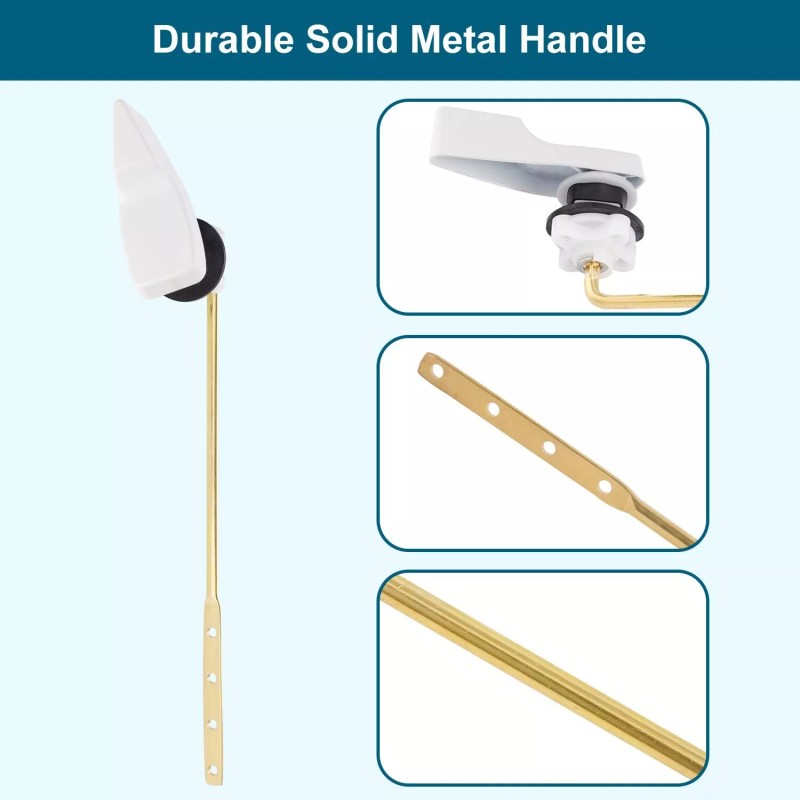 Hibbent Toilet Handle Replacement Kit For American Standard/Mansf - White-