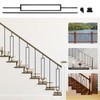 Vilstomes Deck Balusters, 10 Pack Wrought Iron Balusters, 1/2" Deck