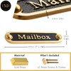 Mailbox Brass Door Sign. Traditional Style Home Décor Wall Plaque