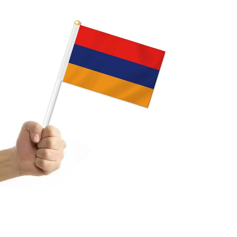 10 PCS Armenia Handheld Small Flag, Armenians Hand held Mini