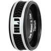 Spanish Elements CTR Ring Black Titanium with Rubber Inlay -