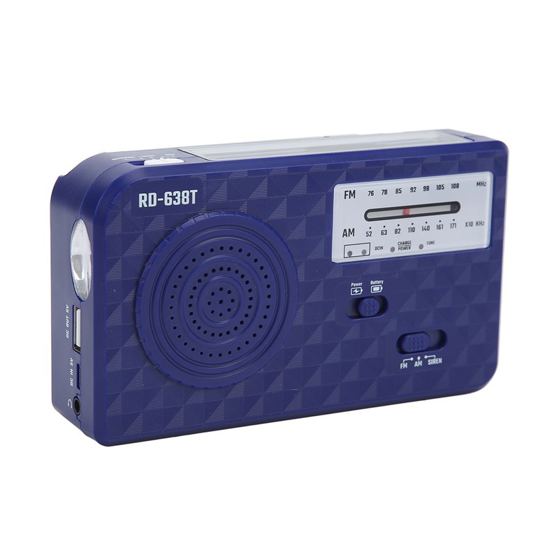 Hand Crank Solar Radio Multifunctional Emergency Radio With LED Flashlight