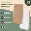 Isshah Plant-Based Kitchen Sponges - Natural, Eco-Friendly, Biodegradable Sisal Hemp