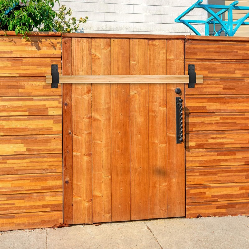 4 Pack Door Barricade Brackets, 2x4 Bar Metal U Brackets