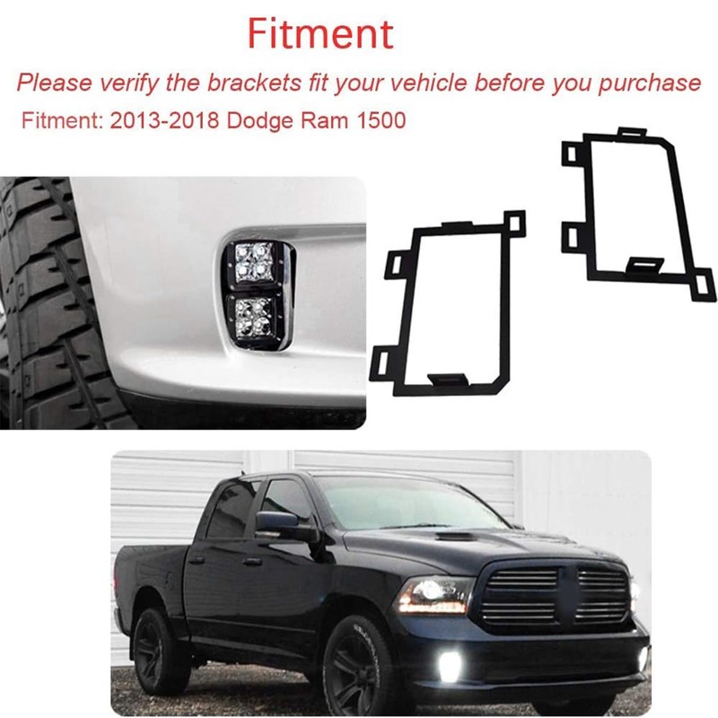 4x 3 inch 24W LED Fog Light Pods with Plug