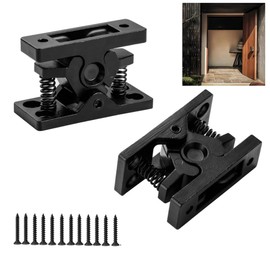 Heavy Duty Stainless Steel Double Roller Catch - Spring Door Catch with Screws, Rustproof Door Latch for Garden Gate, Cabinet, Bedroom, Living Room, Garage Door (Easy Installation)2SET