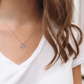 Hot Diamonds Eternity Interlocking Pendant of 40+5 cm (Extender)