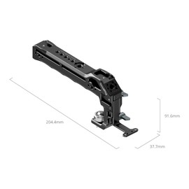 SMALLRIG Top Handle for DJI Focus Pro LiDAR, Integrated 23cm / 9.05in Measuring Scale & Telescoping Rail, Anti-Slip Grip with Cold Shoes, Locating Holes for ARRI, 1/4"-20 Threaded Holes - 5236