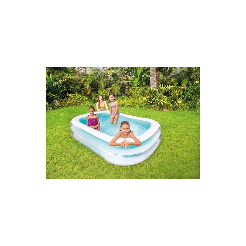 Intex 56483EP Inflatable 8.5' x 5.75' Swim Center Family Pool
