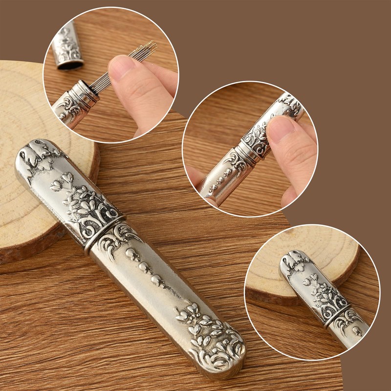 Needle Storage Vintage Sewing Needles Holder Portable Sewing Storage Case