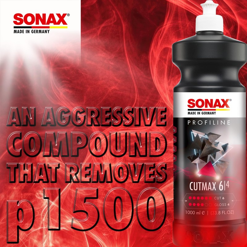 SONAX CutMax Cutting Compound | High-Abrasive Paint Correction Polish for