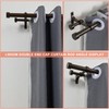 Lwiiom Double Curtain Rods with Aluminum End Cap and Full
