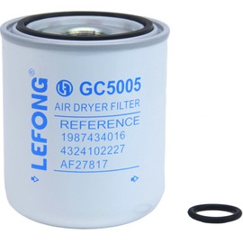 LEFONG GC5005 Air Dryer Filter Replace 21620181, 24374 Compatible with Volvo D13 D16J D13J Freightliner Kenworth Peterbilt Western Star Mack Truck WABCO System Saver 1000 & 1200, Bendix AD-SP & AD-is