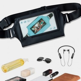 D14 Waterproof Bag for Water Activities - Store Smartphones & Valuables - Hip, Crossbody, Clutch Style - IPX8 Rated Waterproof Bag D14 Green 2ea