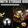 Reusable Stainless Steel Ice Cubes - 2 XL 55mm Cooling