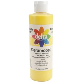 Delta Creative Ceramcoat Acrylic Paint in Assorted Colors (8 oz), , Bright Yellow