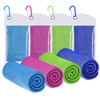 SZELAM [4 Pack] Cooling Towel (40”x 12”) Sweat Towel, Cool Rags Neck,