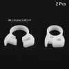 sourcing map 2 Pcs Double Snap Grip Hose Clamps, Plastic