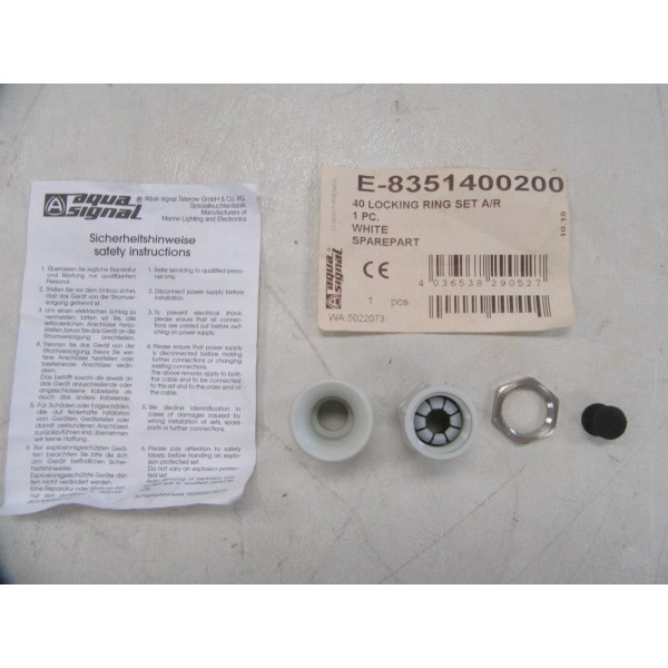 AQUA SIGNAL 40 SERIES LOCKING RING SET A/R E-8351400200 MARINE