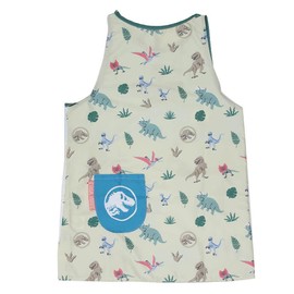 Marushin 4985014000 Run Apron, Jurassic World, Yurassic World, Jurassic World, Jurassic Movie, Characters, Apron, Pocket, TC, Kappogi, Kappogi, For Women, Nursery School, Kindergarten, Teacher, Adult,