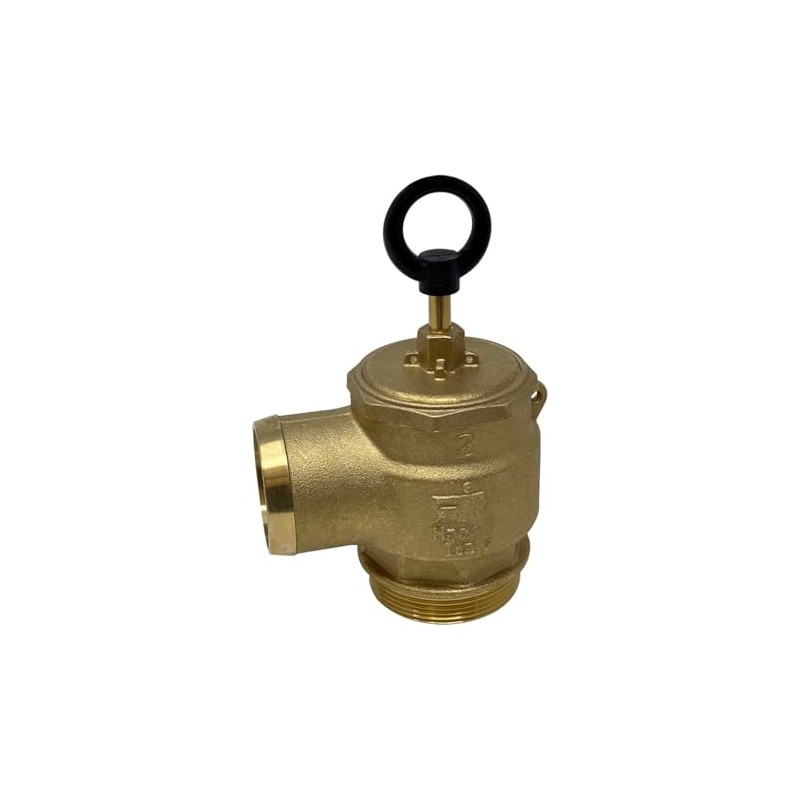 Brass Pressure Relief Valve, 300 CFM, 2" Diameter, Fully Adjustable,