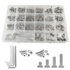 880 Pcs M2 M3 M4 M5-304 Stainless Hex Socket Flat