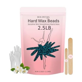 Hard Wax Beads, 2.5 lb Brazilian Waxing Beans for Hair Removal, Bulk Waxing Beads for Sensitive Skin, Bikini, Legs, Face Underarm and Full Body (Jasmine)
