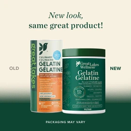 Great Lakes Wellness Beef Gelatin Powder | Unflavored, Grass-Fed | Perfect for Gummies, Marshmallows, Desserts & More | Kosher, Keto, Non-GMO | 16oz (454g)