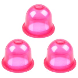 Pack of 3 530058709 Air Purge Carburetor Primer Bulb for Husqvarna Poulan Craftman Weedeater Murray Bolen String Trimmer Blower Craftsman Hedge Trimmer/red