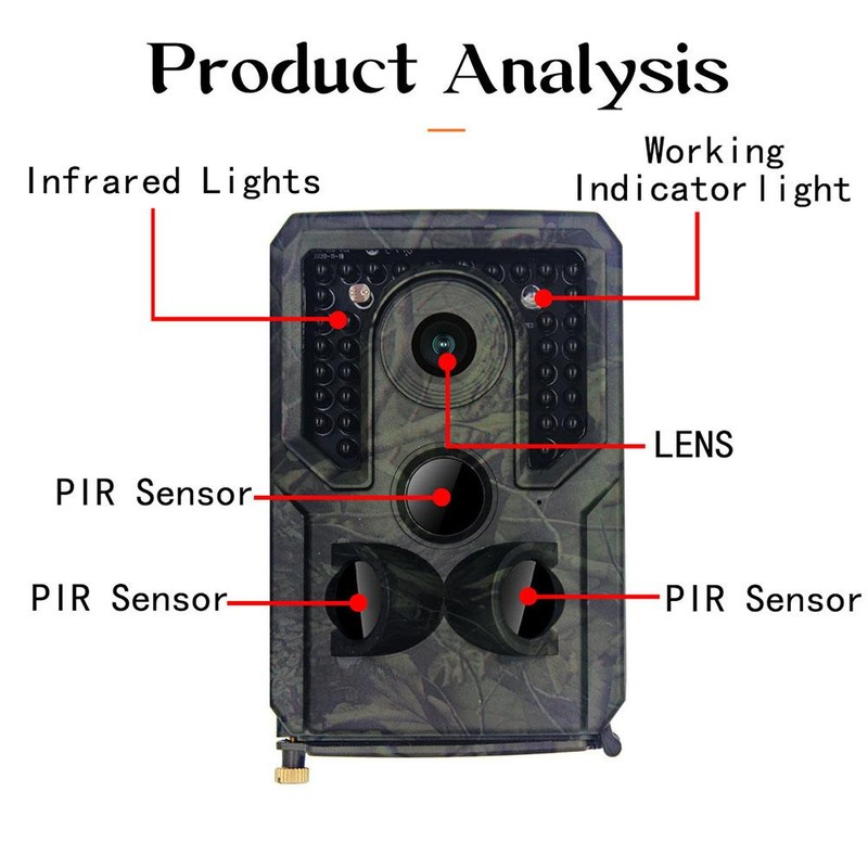 16 Million Trail Camera 1080p Waterproof Game HD Infrared Camera