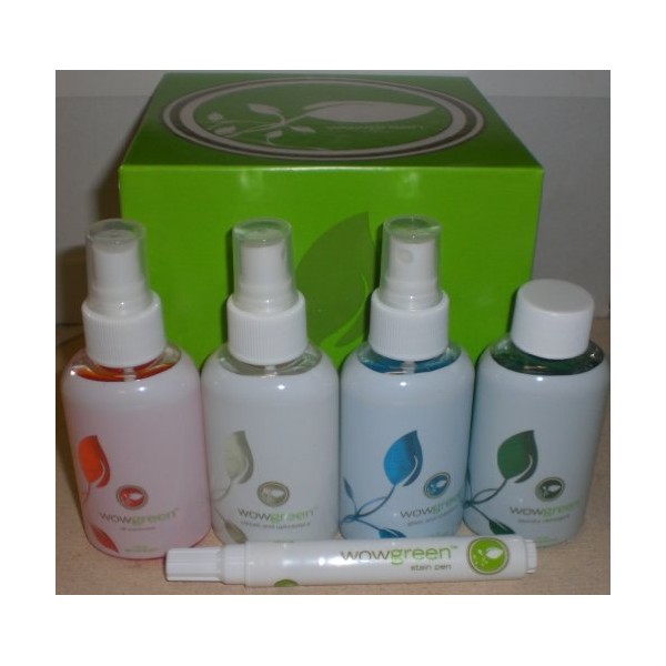 WowGreen Cleaning Kit, 5 Piece Set, Go Green!