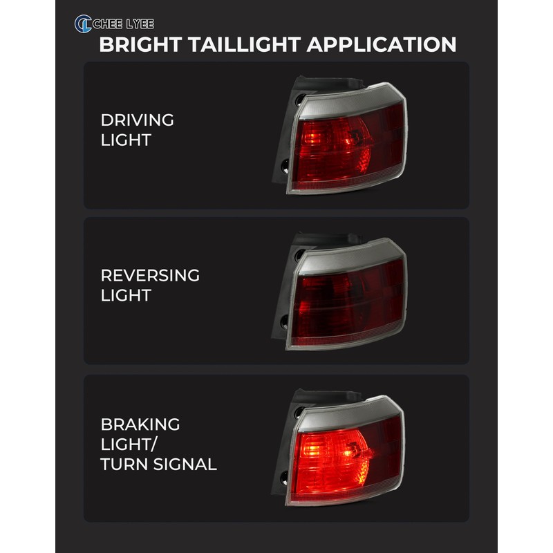 LED Tail Lights Compatible with 2013-2017 GMC Terrain Denali Right