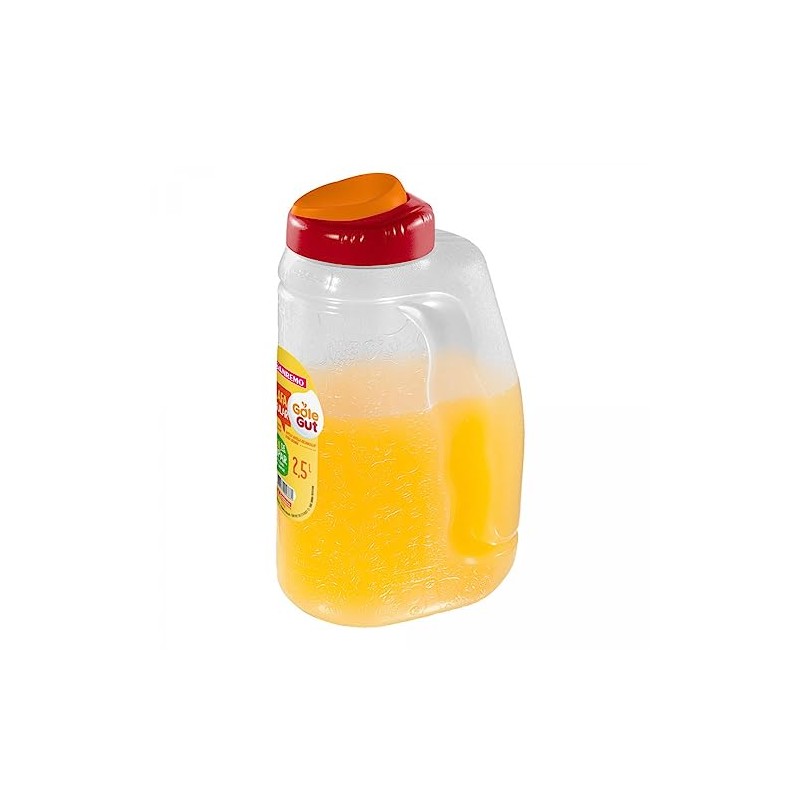 Pitchers For Drinks With Spout Lid, Plastic Pitcher Bottle For