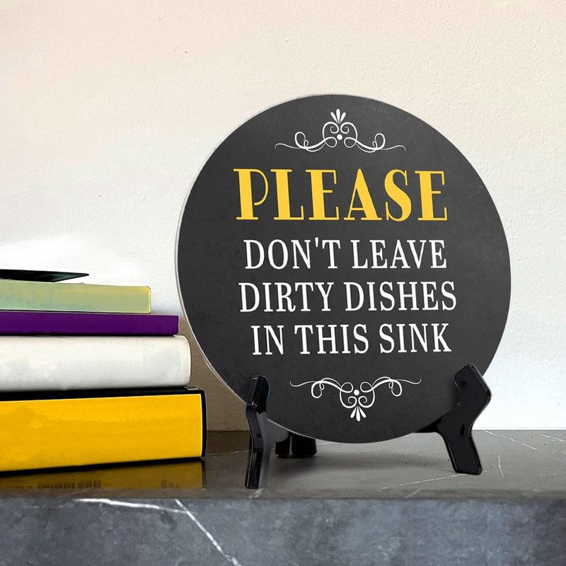 Please Don't Leave Dirty Dishes in This Sink (5 x